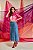 Saia Jeans Midi Evasê com Drapeados Moda Evangélica Feminina - Imagem 2
