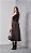 Saia Midi Marrom Sarja Moda Elegante Feminina Evangélica - Imagem 6