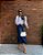 Saia Jeans Sereia Midi Nesgas Moda Evangélica Feminina - Imagem 4