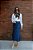 Saia Jeans Sereia Midi Nesgas Moda Evangélica Feminina - Imagem 6