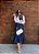 Saia Jeans Sereia Midi Nesgas Moda Evangélica Feminina - Imagem 8