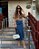 Saia Jeans Sereia Fenda Midi Moda Evangélica Feminina - Imagem 2