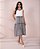 Saia Jeans Preto Estonado Midi Moda Evangelica Feminina - Imagem 5