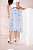 Saia Jeans Midi Assimetrica Ousada Sofisticada Feminina Moda Evangelica - Imagem 7