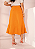 Saia Colors Laranja Midi Evase Moda Feminina - Imagem 4