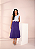 Saia Jeans Evase Colors Roxa Midi Moda Feminina Evangélica - Imagem 3