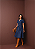 Vestido Jeans Midi Rodado com Botões e Cinto Feminino - Imagem 2
