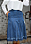 Saia Jeans Midi Godê com Recortes – Elegância Clássica na Moda Evangélica de Luxo - Imagem 4
