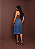 Saia Jeans Midi com Detalhes Bordados e Fenda Frontal – Elegância Casual na Moda Evangélica - Imagem 4