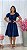 Vestido Jeans Midi 3 Marias Rodado Moda Evangélica Feminina - Imagem 4