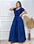 Vestido Jeans Longo 3 Marias Rodado Moda Evangélica Feminina - Imagem 2