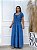Vestido Jeans Longo 3 Marias Rodado Moda Evangélica Feminina - Imagem 6