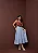 Saia Jeans Evase Babados  Midi Moda Feminina Evangélica - Imagem 3