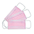 Máscara Rosa Tripla Camada C/ Elástico Medix 50un. - Imagem 4