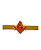 Prendedor de Gravata - Esquadro e Compasso Dourado com Fundo Vermelho - Imagem 1