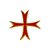 Pin Cruz Templária - Imagem 1