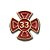 Pin Grau 33 Cruz Vermelha - Imagem 1