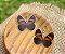 Brinco Borboleta - Marrom e Laranja - Imagem 1