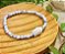 Pulseira Howlita Branca com Buda - 4mm - Imagem 1