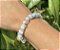 Pulseira Água Marinha com Howlita Branca - Cascalho - Imagem 4