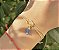 Pulseira Cianita Azul - Dourada - Imagem 1