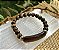 Pulseira Olho de Tigre - Plaqueta 8mm - Imagem 1