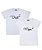 Conjunto Casal 02 Camisetas Brancas Pai e Mãe de 1 - Imagem 1