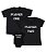 Kit Família 02 Camisetas Pretas e 01 Body Preto Player One, Two e Three - Imagem 1