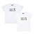 Kit Casal 02 Camisetas Brancas Somos 3 - Imagem 1