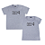 Kit Casal 02 Camisetas Cinzas Somos 4 - Imagem 1
