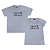 Kit Casal 02 Camisetas Cinzas Somos 3 - Imagem 1