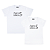 Kit Casal 02 Camisetas Brancas Somos 5 - Imagem 1