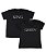 Kit Casal 02 Camisetas Pretas Queen and King - Imagem 1