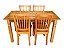 Conjunto Mesa de Jantar 1,40M com 4 Cadeiras em Madeira de Demolição Sudeste Rústico - Imagem 3