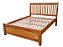 Cama Queen Size em Madeira de Demolição Modelo Réguas Sudeste Rústico - Imagem 1