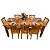 Mesa Madeira de Demolição 2m x 90cm com 8 Cadeiras BH Sudeste Rústico - Imagem 1