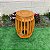 Puff Garden Seat em Madeira de Demolição Sudeste Rústico - Imagem 6