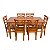 Mesa de Jantar Madeira de Demolição 1.60 x 0.80 com 06 Cadeiras ABC Sudeste Rústico - Imagem 2