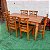 Mesa de Jantar Madeira de Demolição 1.60 x 0.80 com 06 Cadeiras ABC Sudeste Rústico - Imagem 3