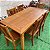 Mesa de Madeira de Demolição 1,60x 0,80 com 6 Cadeiras Anatômica Sudeste Rustico - Imagem 5