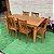 Mesa de Madeira de Demolição 1,60x 0,80 com 6 Cadeiras Anatômica Sudeste Rustico - Imagem 3