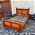 Cama King Size em Madeira de 4 Gavetas Demolição Modelo Almofadas Sudeste Rústico - Imagem 3