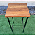 Mesa Ferro e Madeira Quadrada Alta 50 x 50 x 100cm - Sudeste Rústico - Imagem 5