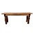 Banco Mineiro de Mesa em Madeira de Demolição 110 x 35cm Sudeste Rústico - Imagem 1