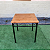 Mesa em Ferro e Madeira rustica 70 x 70  Sudeste Rústico - Imagem 4