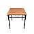 Mesa em Ferro e Madeira rustica 70 x 70  Sudeste Rústico - Imagem 1