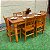 Mesa de Jantar em Madeira 160 x 80 com 6 Cadeiras Ana Hickmann Sudeste Rústico - Imagem 5