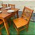 Mesa de Jantar em Madeira 160 x 80 com 6 Cadeiras Ana Hickmann Sudeste Rústico - Imagem 6
