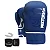 Kit Boxe E Muay Thai First Fx2 - Pretorian 14oz Azul/Branco - Imagem 1