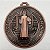Medalha de São Bento em metal para pendurar - Imagem 1